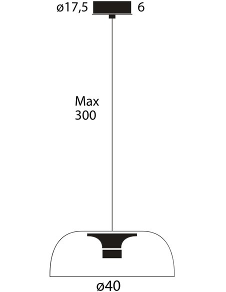 Lumina Tia 400 lampe a suspension