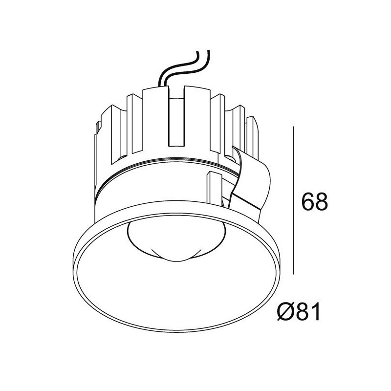 Delta Light ARTUUR R IP44 Spot encastré