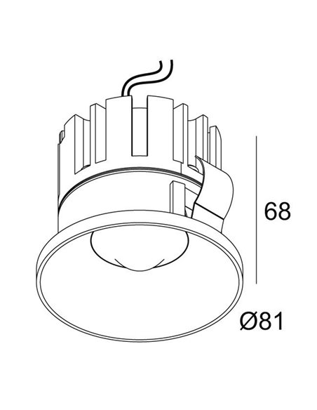 Delta Light ARTUUR R IP44 Spot encastré