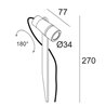 Delta Light Kix S Pin Pollerleuchte