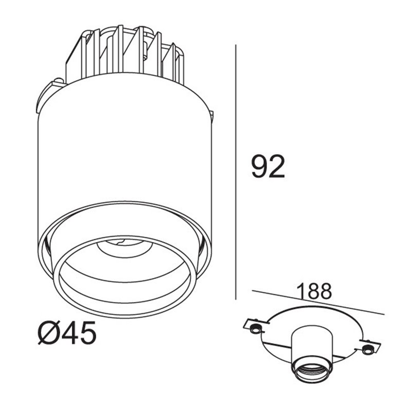 Delta Light PUT LED CENTER Recessed spot