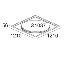 Delta Light SUPERDOME RECESSED KIT