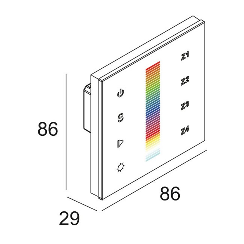 Delta Light RGB TOUCH CONTROLLER DMX
