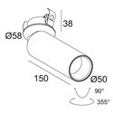 Delta Light VIZIR L CLIP Plafondlamp