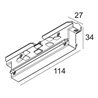 Delta Light TRACK 3F DIM CORNER 180°