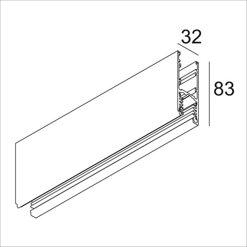 Delta Light TRACK 3F DIM H 1m