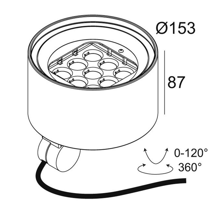 Delta Light FRAX MB HONEYCOMB Vloerlamp / Wandlamp