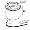 Delta Light FRAX SB SUPERSPOT Floor lamp / Wall lamp