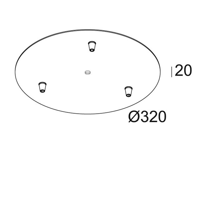 Delta Light CEILING BASE 3R