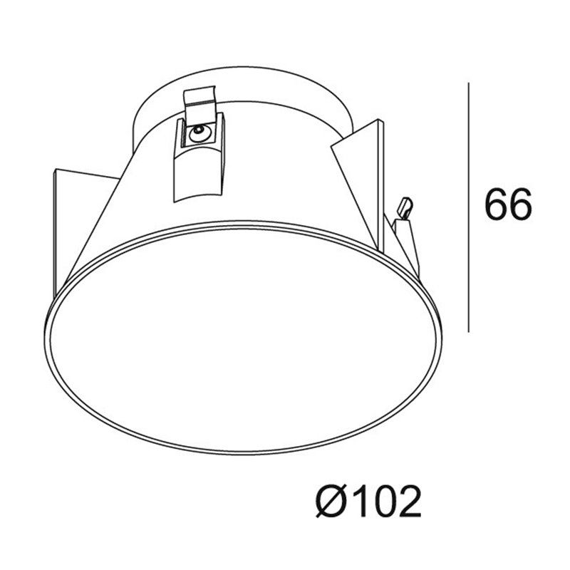 Delta Light iMAX II TUBE ROUND TRIMLESS