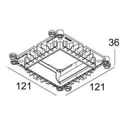 Delta Light MOUNTING KIT TRIMLESS ARTUUR S/SA