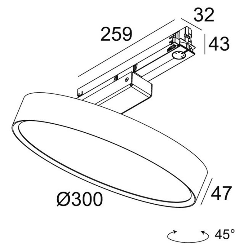 Delta Light MULTINOVA 30 PIVOT ADM Trackverlichting