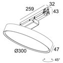 Delta Light MULTINOVA 30 PIVOT PRISM ADM Trackverlichting