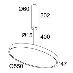 Delta Light MULTINOVA 55 OK 400 Plafondlamp