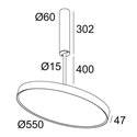 Delta Light MULTINOVA 55 OK 400 PRISM Plafondlamp