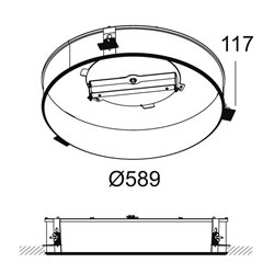 Delta Light MULTINOVA 55 RECESSED KIT