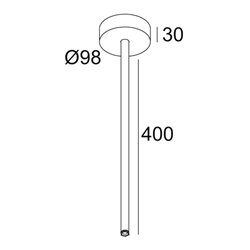 Delta Light MULTINOVA 55 ROD SUSPENSION 0,4m Hanglamp