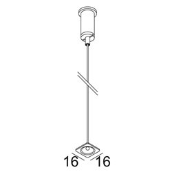 Delta Light SOLI - CABLE SUSPENSION SINGLE 3,0m