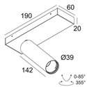 Delta Light SPY 39 L ON 1 DIM8 Plafondlamp