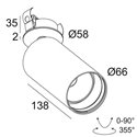 Delta Light SPY 66 CLIP Plafondlamp