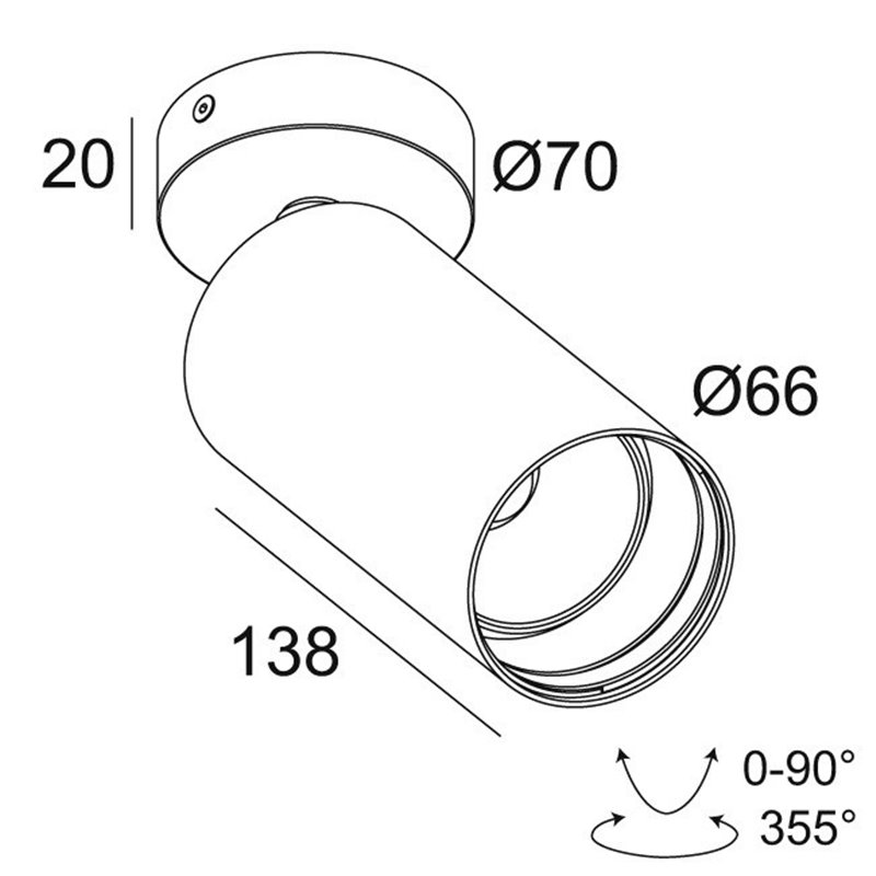 Delta Light SPY 66 ON TW Ceiling lamp