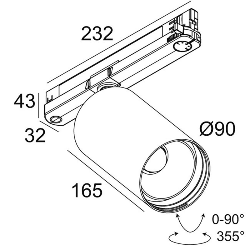 Delta Light SPY 90 ADM Trackverlichting