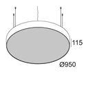 Delta Light SUPERNOVA LINE 95 TW DOWN-UP DIM5 Hanglamp