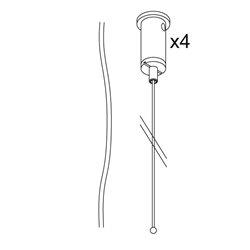 Delta Light SUSPENSION SET 29 5x0,75 3m