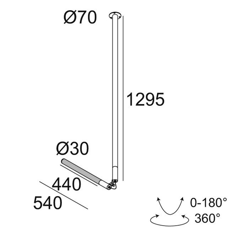 Delta Light XY180 S121 DIM1 Plafondlamp