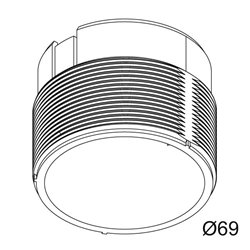 Delta Light MOUNTING KIT R60 TRIMLESS WSC