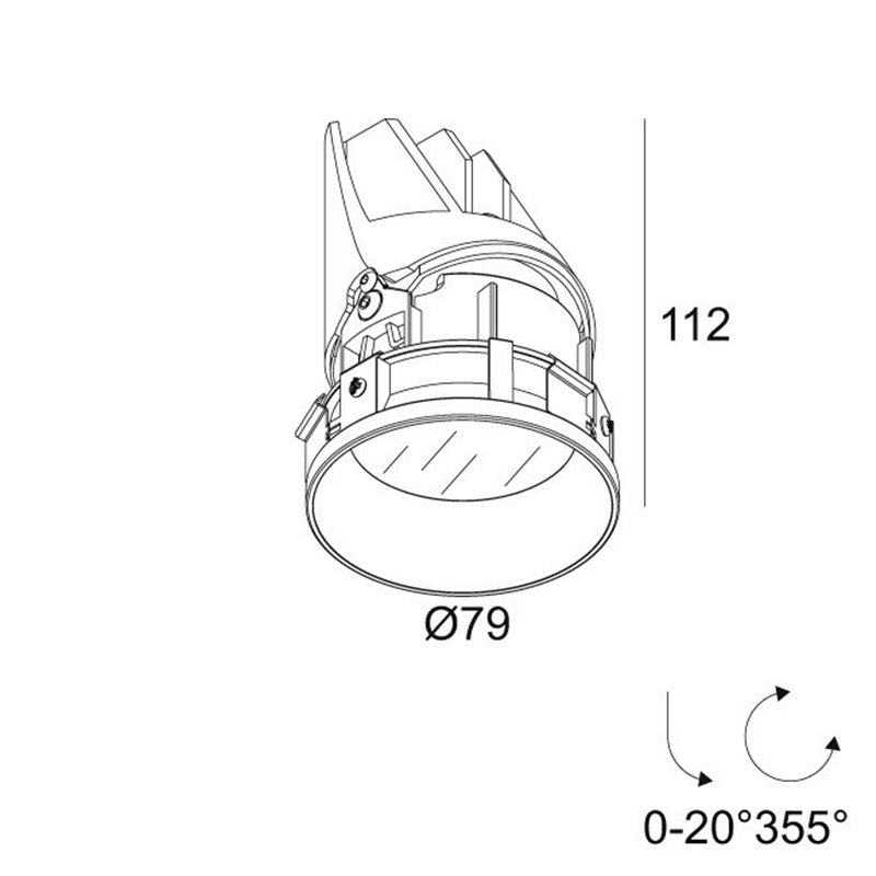 Delta Light ENTERO RD-S TRIMLESS IP Inbouwspot