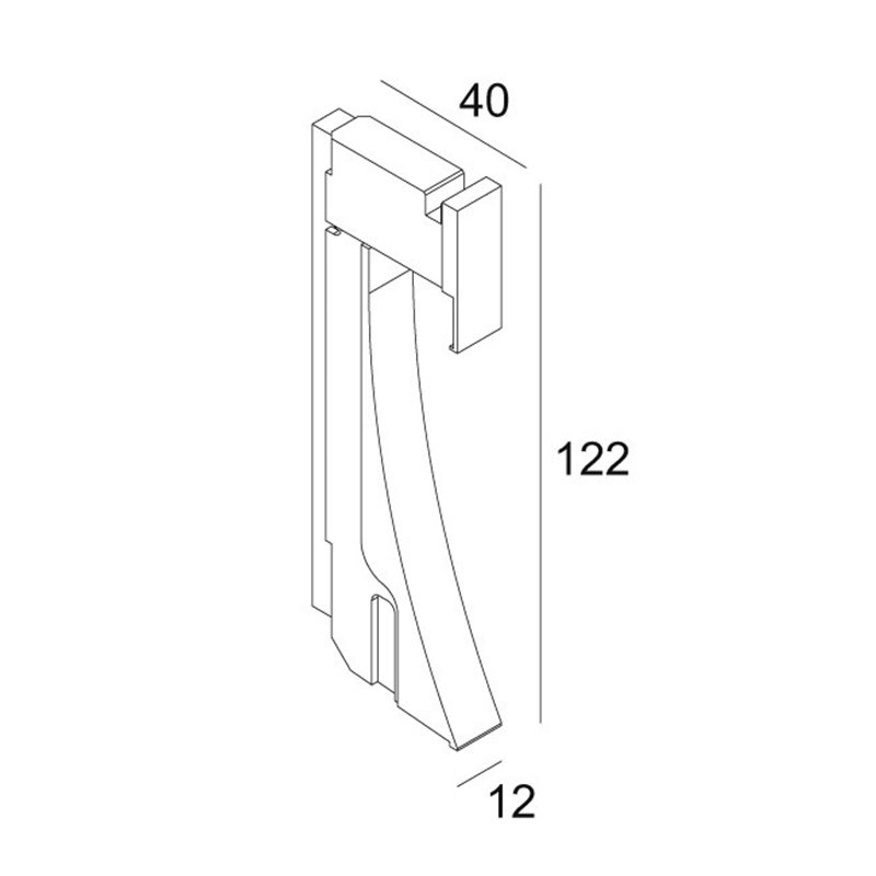 Delta Light INLET TRIMLESS XS Wandlamp