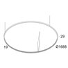 Delta Light SUPERLOOP SLIM IN 170 SBL Lampe a suspension