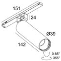 Delta Light Spl14 - Spy 39 L Trackverlichting