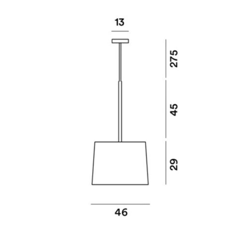 Foscarini Twiggy Rosewood Susp. Suspension Lamp