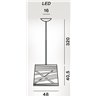 Foscarini Tress Grande Led Mylight Susp. 10M Lampe A Suspension