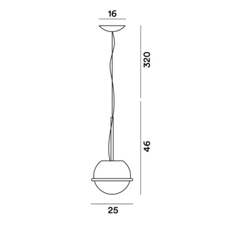 Foscarini Tonda Piccola Susp. 10M Hanglamp