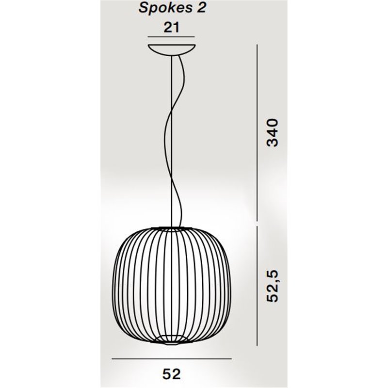 Foscarini Spokes 2 Susp. 10M Lampe A Suspension