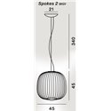Foscarini Spokes 2 Midi Mylight Susp. 10M Hanglamp