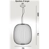 Foscarini Spokes 2 Large Mylight Susp. 10M Hängelampe