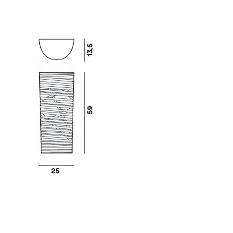 Foscarini Tress Wall Large wandlamp