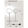 Foscarini Gregg Media Alta E27 Tischlampe