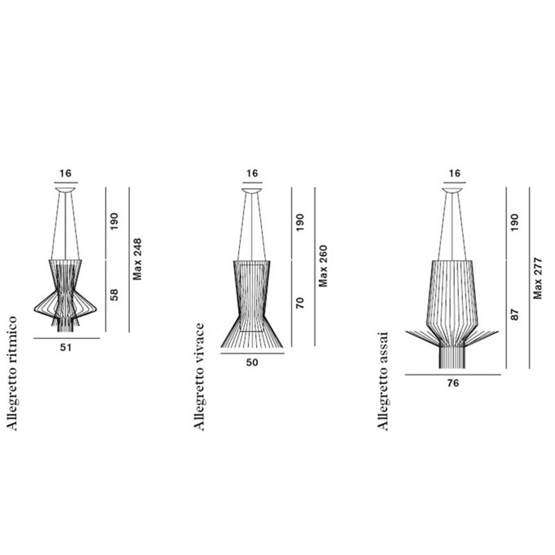 Foscarini Allegretto Ritmico hanglamp