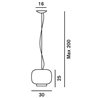 Foscarini Chouchin 3 Dim lampe a suspension