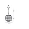 Foscarini Tartan Led suspension lamp