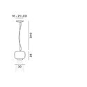 Foscarini Chouchin 3 Led hanglamp