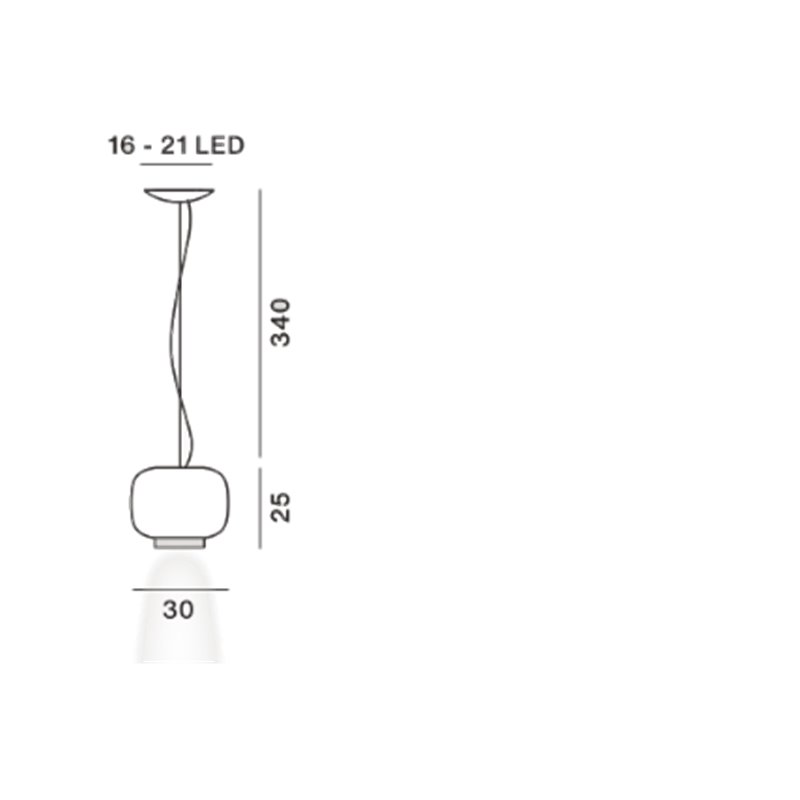 Foscarini Chouchin 3 Led lampe a suspension