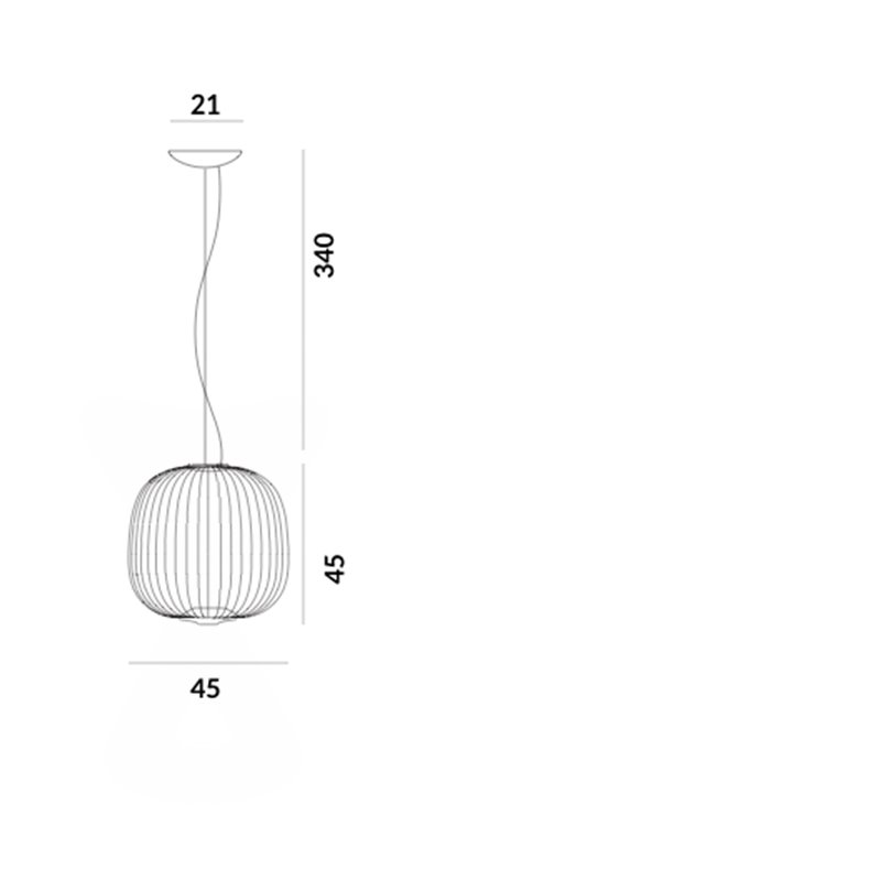 Foscarini Spokes 2 Midi My Light lampe a suspension