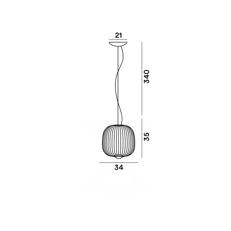Foscarini Spokes 2 Small My Light lampe a suspension