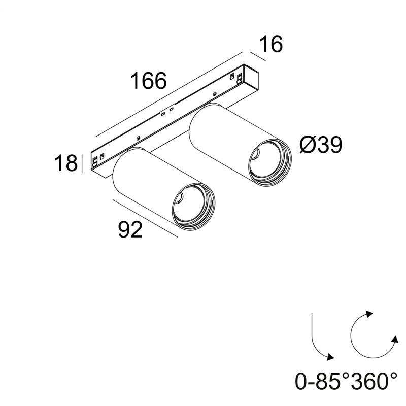 Delta Light M26L - Spy 392 Soft Trackverlichting